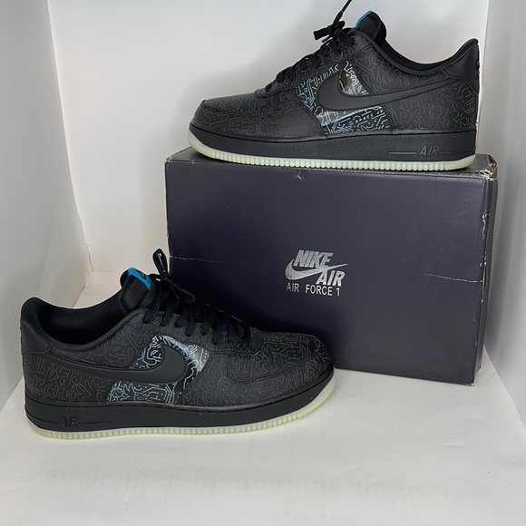 Nike Other - 🔥🔥🔥 Nike Air Force 1 'Space Jam Computer Chip' Sneakers DH5354 001 Mens 13🔥